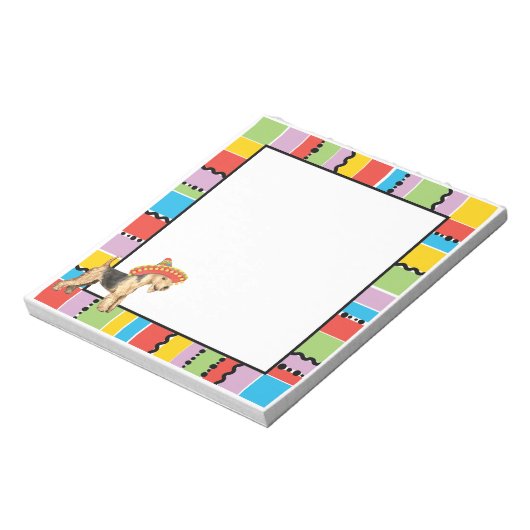 Fiesta Lakeland Terrier Notizblock (Rotiert)