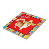 Fiesta-lange Mantel-Chihuahua Fliese (Seite)