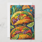 Fiesta "Let's Taco 'about a Probe Dinner" Einladung (Rückseite)