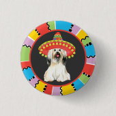 Fiesta Lhasa Apso Button (Vorderseite)