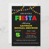 Fiesta Lights Dusche Einladung (Vorderseite)