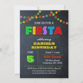 Fiesta Lights Einladung zum Geburtstag (Vorderseite)