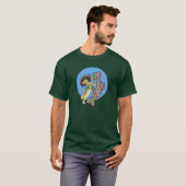 Fiesta Lizard in Sombrero mit Maracas T-Shirt (Vorne ganz)