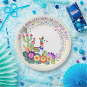 FIESTA Llama Cacti Blume Pappteller (Party)