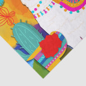 Fiesta Llama Cinco De Mayo Birthday Party Gefallen Seidenpapier (Ausschnitt)