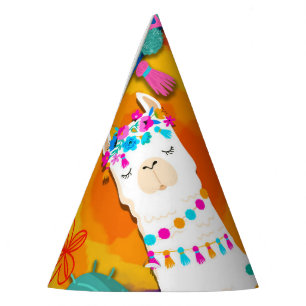 Fiesta Llama Cinco De Mayo Birthday Party Partyhütchen