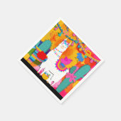 Fiesta Llama Cinco De Mayo Birthday Party Serviette (Ecke)