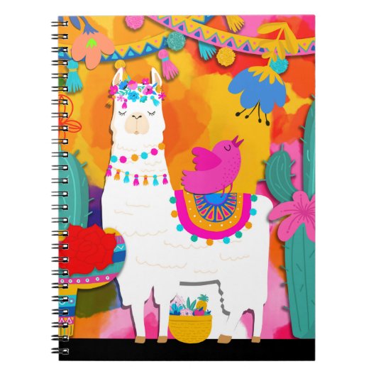 Fiesta Llama Cinco De Mayo Frische Pasta machen Notizblock (Vorderseite)