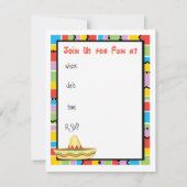 Fiesta Long Coat Chihuahua Einladung (Rückseite)