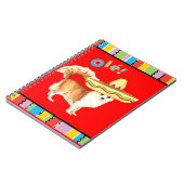 Fiesta Long Coat Chihuahua Notizblock (Linke Seite)
