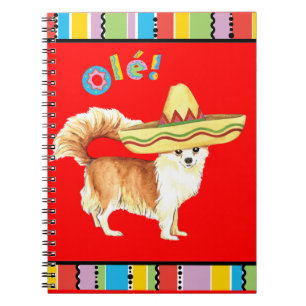 Fiesta Long Coat Chihuahua Notizblock