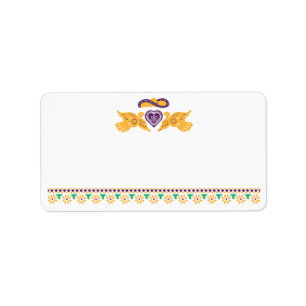 Fiesta Lovebirds Kleine Labels Adressaufkleber