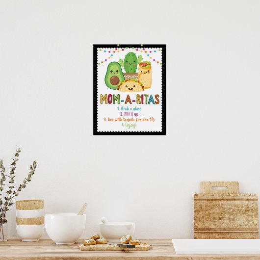 Fiesta Mama-A-Ritas Sign Poster (Küche)