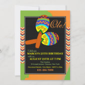 Fiesta Maracas Einladung (Vorderseite)