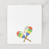 Fiesta Maracas Platzkarte (Außenseite Aufgefaltet)