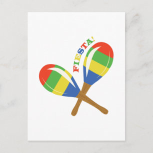 Fiesta Maracas Postkarte