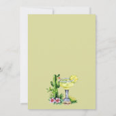 Fiesta Margarita Bridal Dusche Einladung (Rückseite)