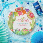 Fiesta Margarita Cactus Brautparty Paper Fan Pappteller (Party)