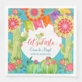 Fiesta Margarita Cinco de Mayo Party Serviette (Vorderseite)