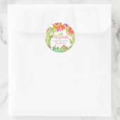 Fiesta Margarita Limones Brautparty Wüste Kaktus Runder Aufkleber (Tasche)