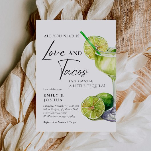 Fiesta Margarita Paare Dusche Einladung