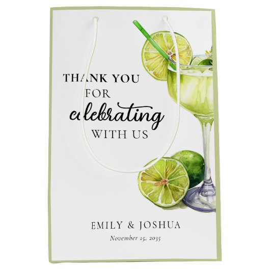 Fiesta Margarita Paare Dusche Mittlere Geschenktüte (Vorderseite)