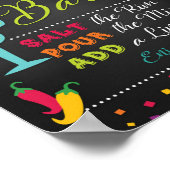 Fiesta Margarita Sign Poster (Ecke)
