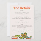 Fiesta Margaritas Bachelorette Einladung (Rückseite)