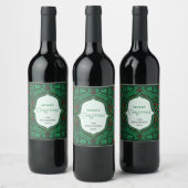 Fiesta Merry Chritsmas Favor Gift Wine Weinetikett (Flaschen)