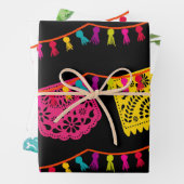 Fiesta Mexican Banner Cactus Wrapping Paper Sheets Geschenkpapier Set (Beispiel)