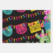 Fiesta Mexican Banner Cactus Wrapping Paper Sheets Geschenkpapier Set (Vorderseite)