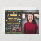 Fiesta Mexican Brautparty Foto Einladung (Vorderseite)