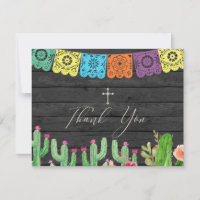 Fiesta Mexican Cactus Danke, Karte