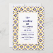 Fiesta Mexican Colorful Floral Wedding Einladung (Vorderseite)