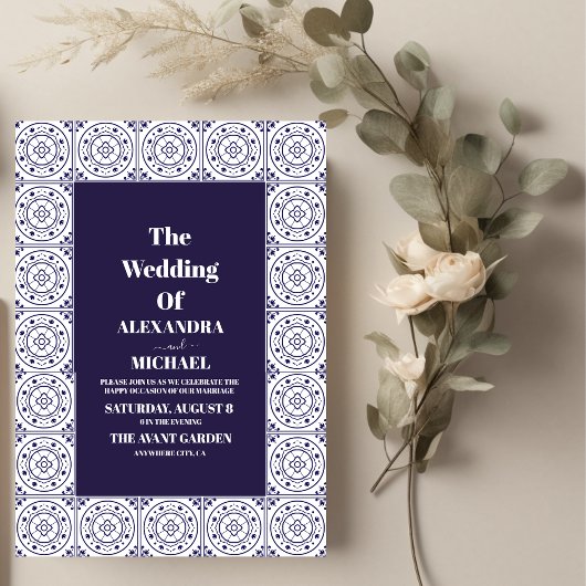 Fiesta Mexican Colorful Floral Wedding Einladung