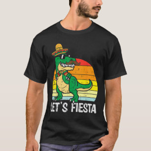 Fiesta Mexican Dino Trex Cinco De Mayo Toddl T-Shirt