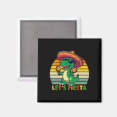 Fiesta Mexican Dinosaurier Cinco De Mayo Toddle Magnet (Vorderseite/Rückseite)