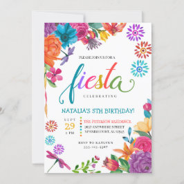 Fiesta Mexican Floral Birthday Einladung