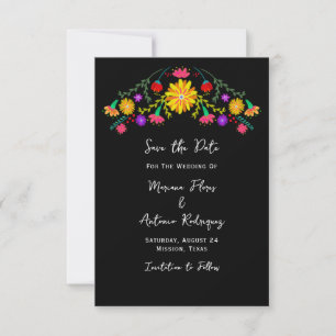 Fiesta Mexican Floral  Terminankündigung Save The Date