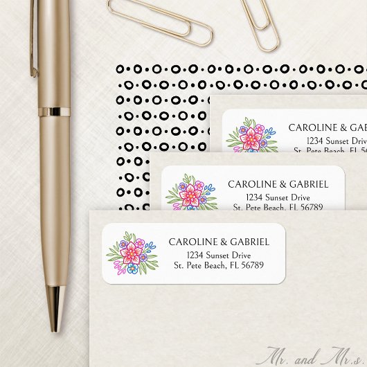 Fiesta Mexican Floral Wedding Address