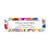 Fiesta Mexican Floral Wedding Invitation Address (Vorne)