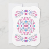 Fiesta Mexican Gender Reveal Einladung (Rückseite)