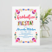 Fiesta Mexican Graduation Party Einladung (Stehend Vorderseite)