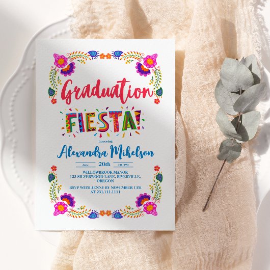 Fiesta Mexican Graduation Party Einladung