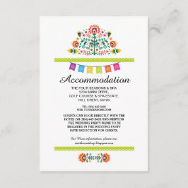 Fiesta Mexican Limon Accommodation Wedding Cards Begleitkarte