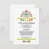 Fiesta Mexican Limon Accommodation Wedding Cards Begleitkarte (Vorne/Hinten)