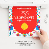 Fiesta Mexican Margarita Bar Bridal Shower Sign Poster