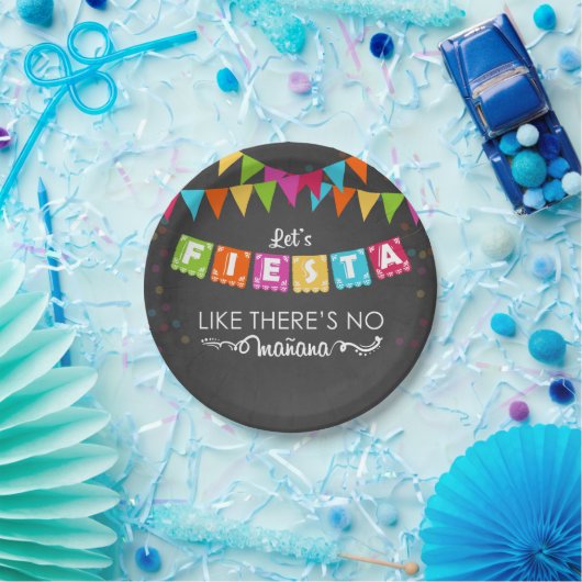 Fiesta Mexican Paper Plate Party Mañana Birthday Pappteller (Party)