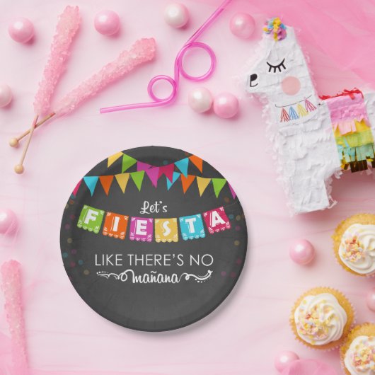 Fiesta Mexican Paper Plate Party Mañana Birthday Pappteller (Party)