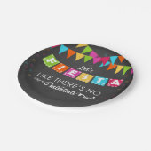 Fiesta Mexican Paper Plate Party Mañana Birthday Pappteller (Schrägansicht)